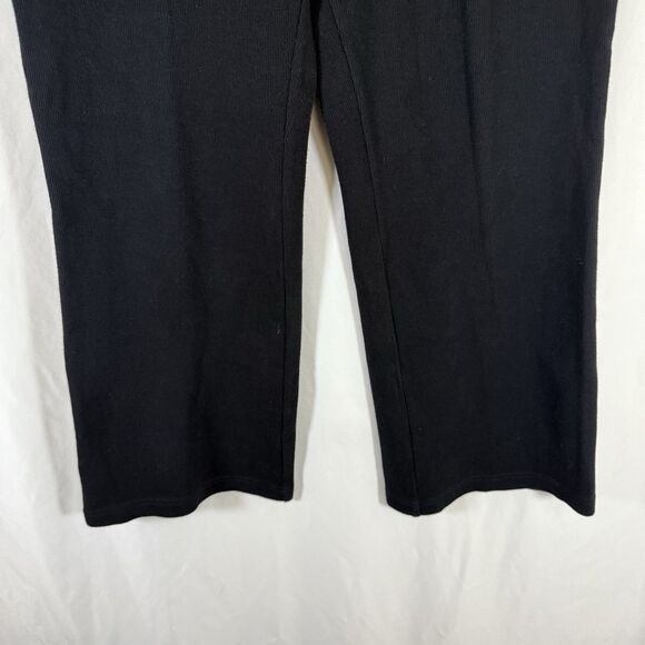 Lauren Ralph Lauren Sweatpants Women's Large Petite Black Pull On Snap Pockets - Picture 3 of 9
